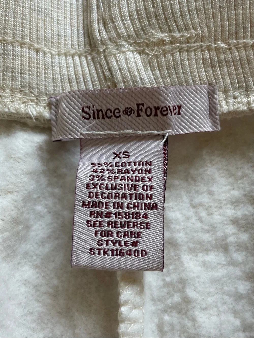 Cream Flared Sweatpants size XS - Picture 4 of 11